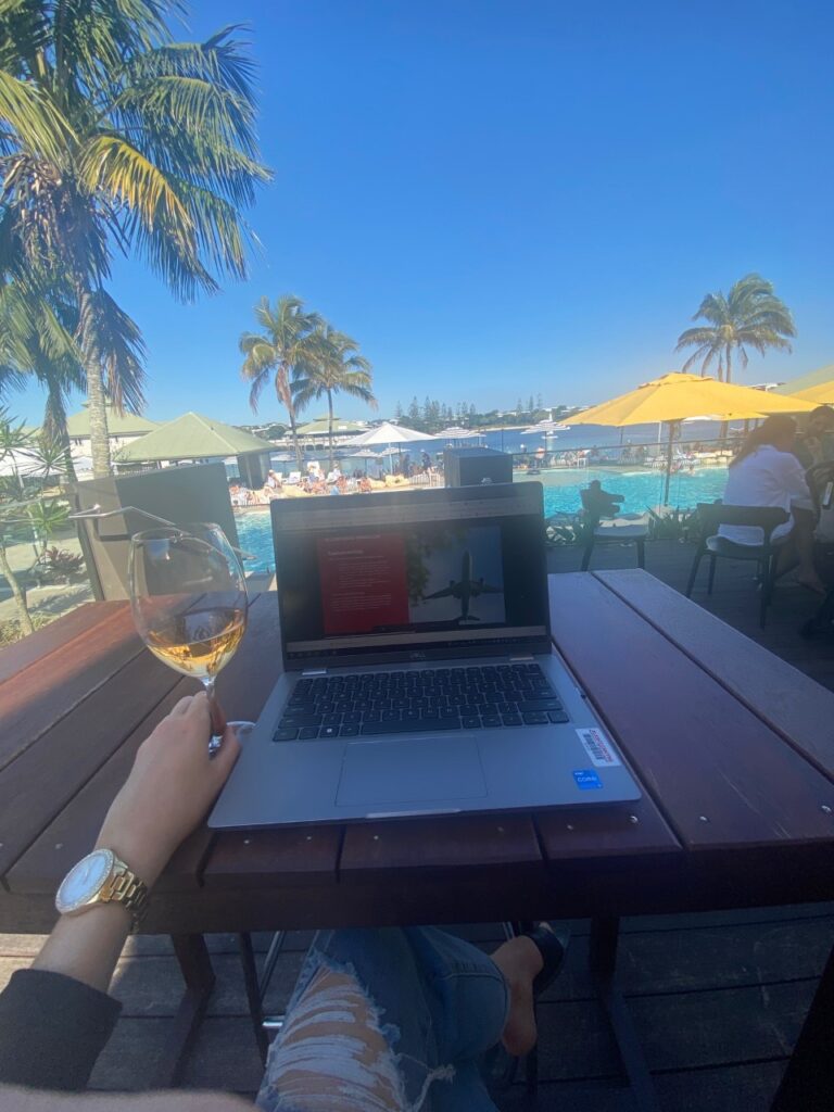 Australia has a laid back work life balance so if you visit but need to get some work done, you're in the perfect spot to do so!