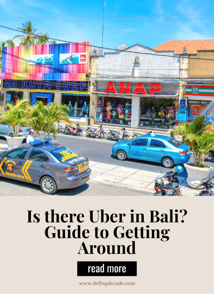 is there uber in bali pin for later template