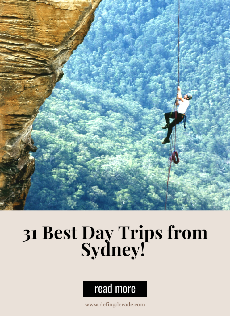 Pinterest pin for later template: best day trips from sydney