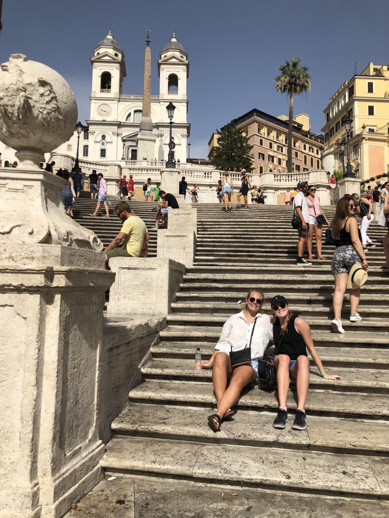 Take a rome golf cart tour to the Spanish Steps