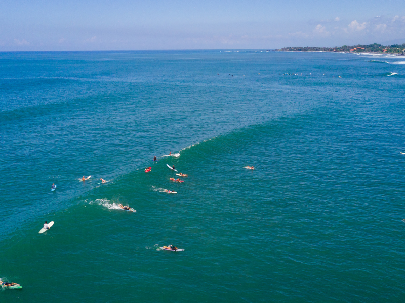 Surfing in Canggu is a popular activity not be missed on your stay