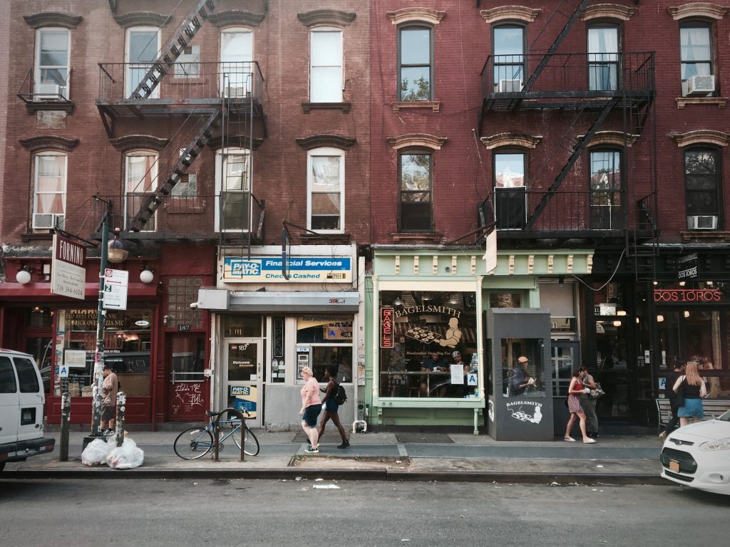 Bagel shop in Brooklyn New York United States of America