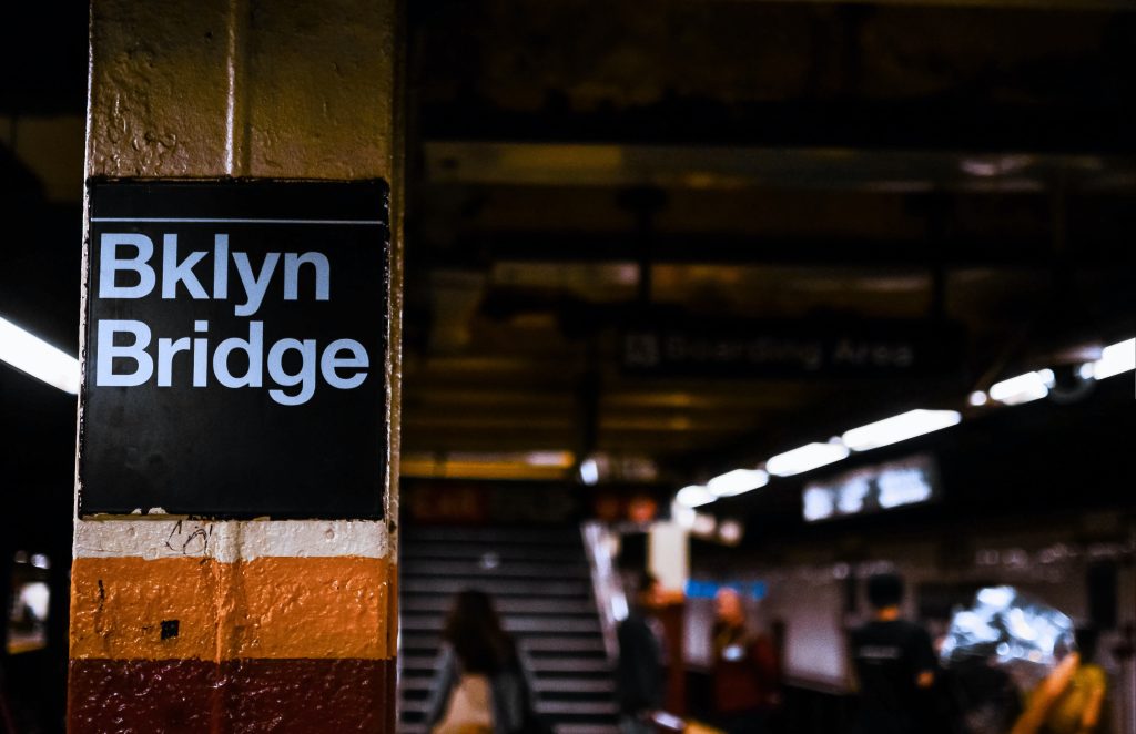 Subway line to Brooklyn Bridge, a safe place to travel to in 2023