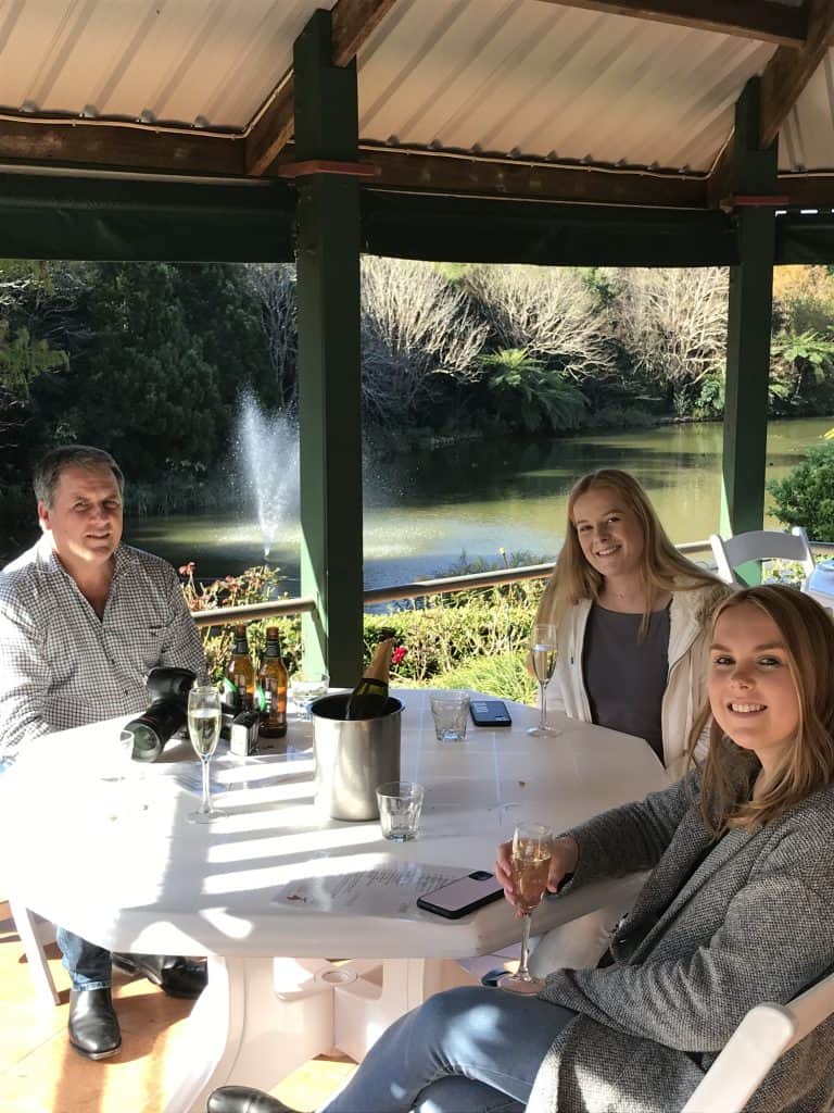 2 course lunch at Mt Tambourine with a bottle of champagne