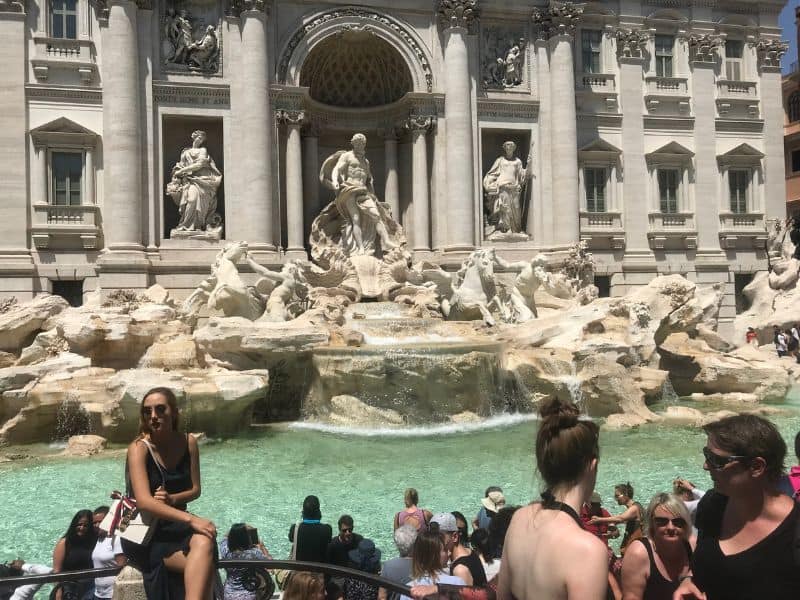 The Trevi Fountain in Rome is a must visit for its stunning architecture