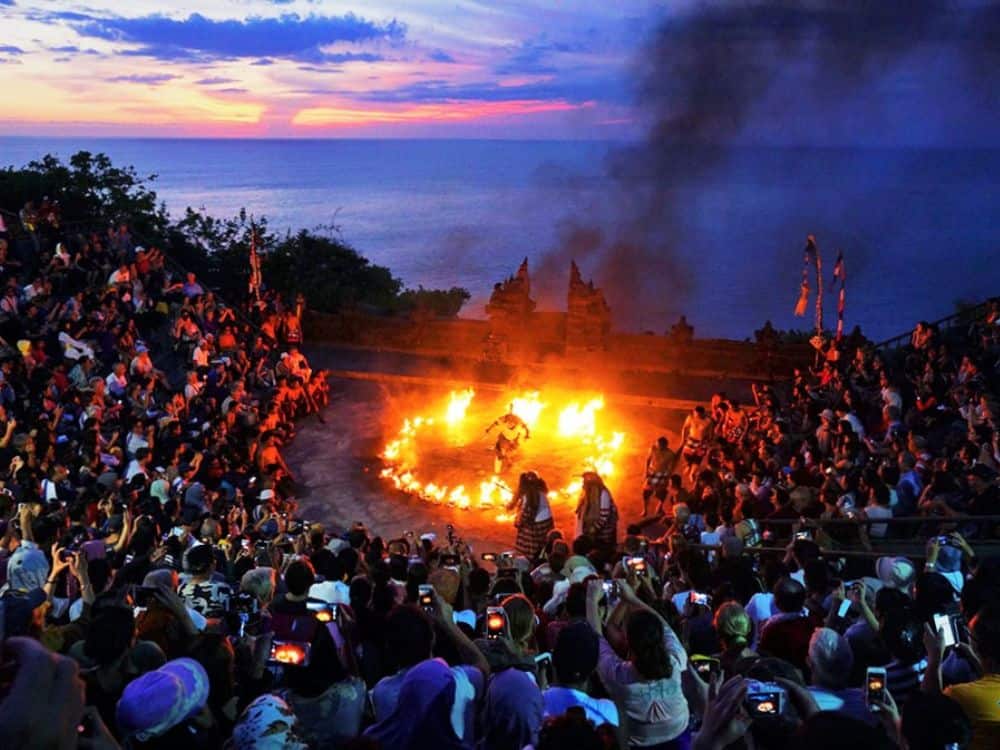 Experience the culture of Bali through a traditional Kecak dance performance.
