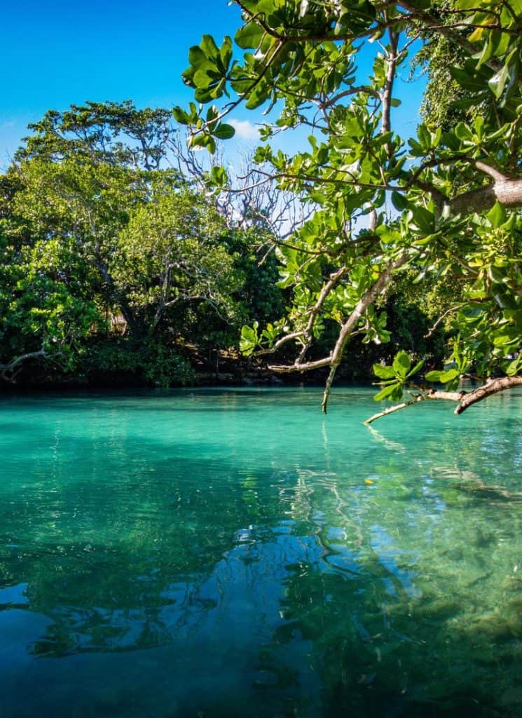 The best port vila tours include a stop at the gorgeous Blue Lagoon