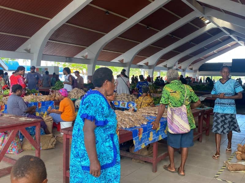 Port Vila markets is a great way to explore the culture