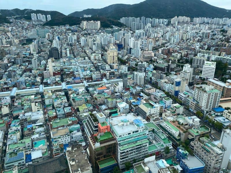Views from Busan Tower in Nampo Dong