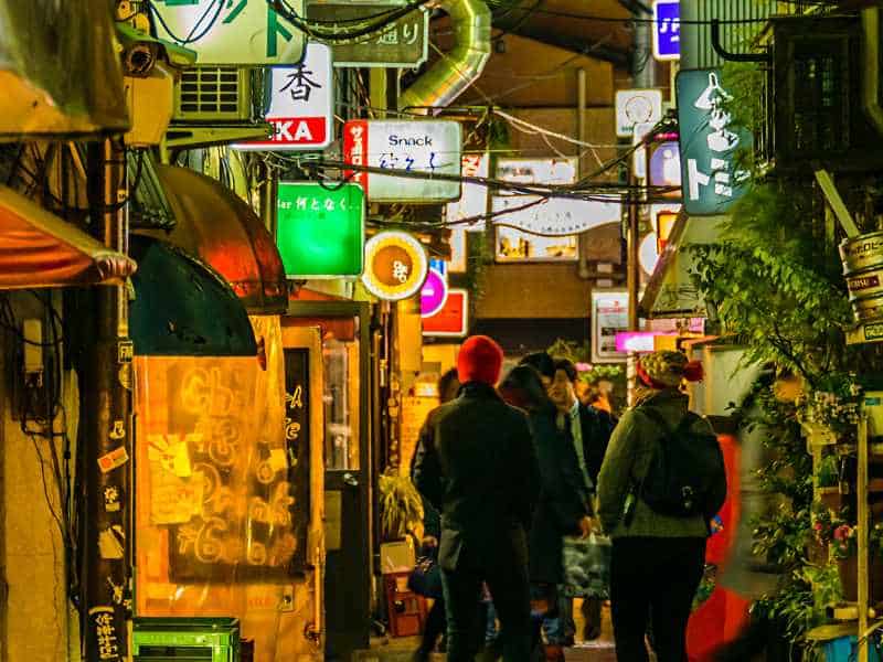 Golden Gai in Shinjuku Tokyo is one of the best things to do to explore the nightlife