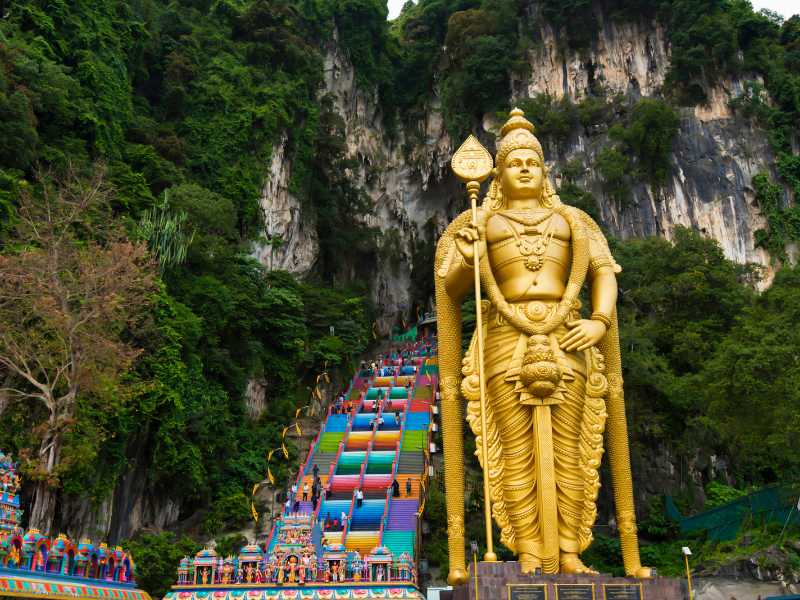 Batu Caves is a must see when visiting Malaysia after a trip to Bali