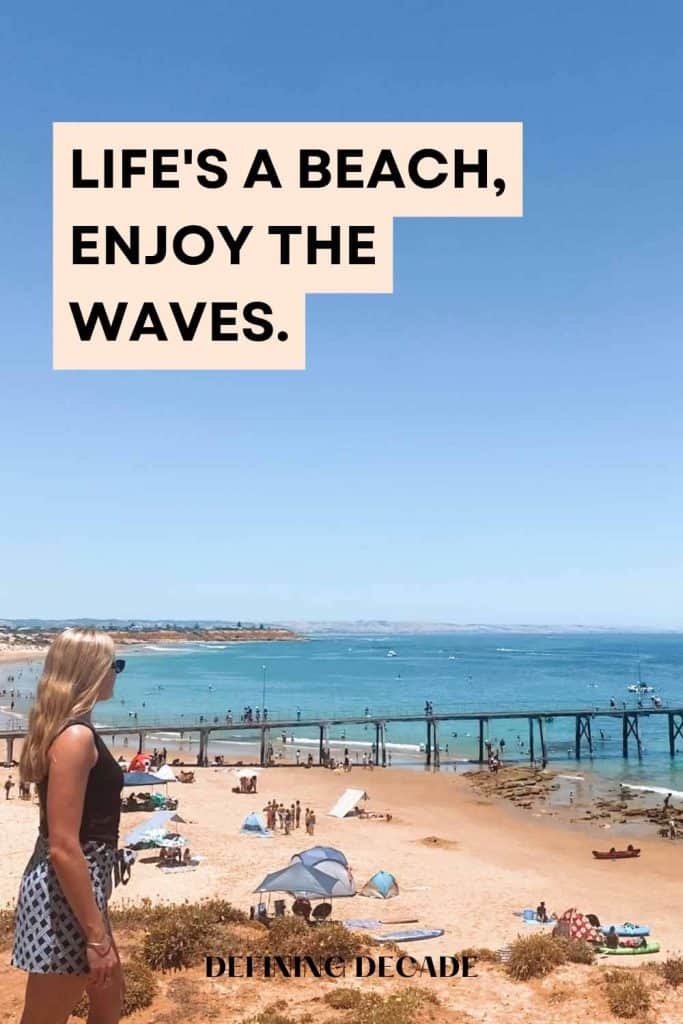 Tour captions for Instagram: Life's a beach, enjoy the wave