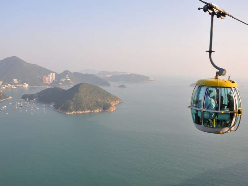 Cable Car in Hong Kong offers stunning views of the natural beauty that you simply can't get in Tokyo
