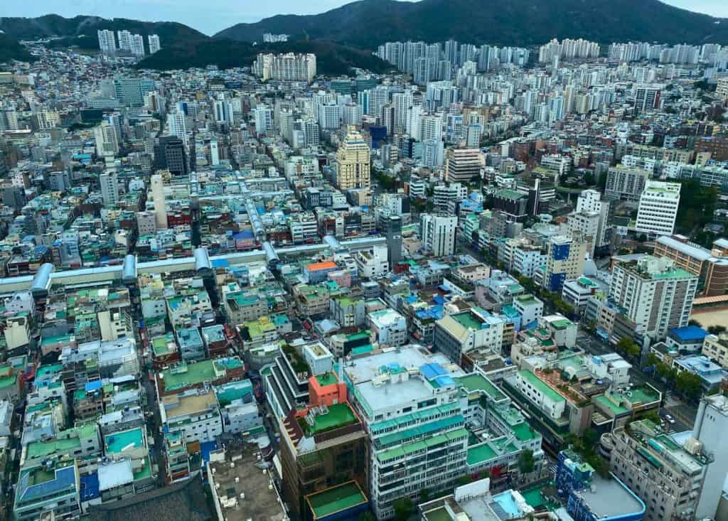 Views from Busan tower a must see attraction